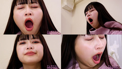 Her face collapses! A close-up of the cute Misono Mizuhara yawning!