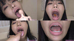 [Oral fetish] Rika Tsubaki&#39;s maniac oral observation and oral fetish play [swallowing] -