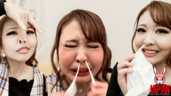 POV! Nanako Asahina&#39;s nose observation, sneezing and runny nose