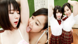 Armpit sweat and odor fetish, ****girl armpit licking lesbian, Mio Shinozaki, Karin Yanagawa