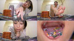 [Giantess] The whole town warps! The place where you appear is the giantess&#39; room!? [Monami Suzu]