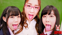 Private Tongue Girls Academy - Tongue Fighting, Spit-Cutting, Spit-Licking, Face-Licking Lesbian Tongue Battle (Ep.1/3)  Meru IROHA, Niina FUJI, IKiho IZUMI